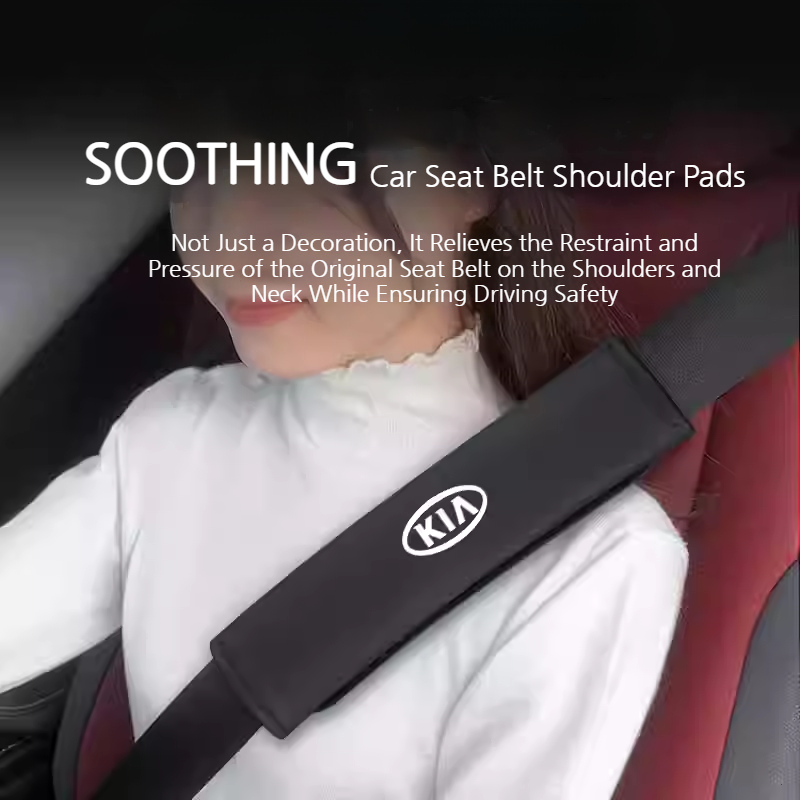 Load image into Gallery viewer, Kia Car Seat Belt Shoulder Pads for Sportage, Stonic, K5, Carnival, K3, Seltos
