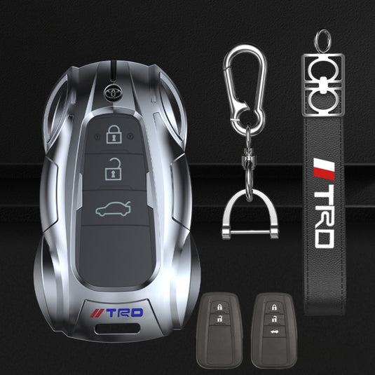 Toyota Metal Cool Fashionable Key Case For Crown, Corolla, Camry, C-HR, BZ4X, Prado, RAV4, Avalon, Prius, Alpharo, Mirai