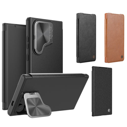 Samsung Galaxy S24/Plus/Ultra - NILLKIN Qin Pro Series Flip Camera Cover Design Leather Phone Case