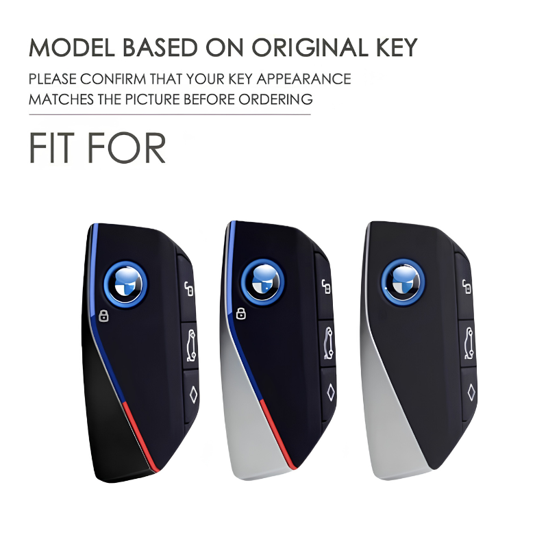 Load image into Gallery viewer, BMW Zinc Alloy + Leather Protection Car Key Fob Case Cover For X1, X6, X7, ix1, ix40, ix50 - i-Station Mobile Phone &amp; Electronic Device Repair and Accessories

