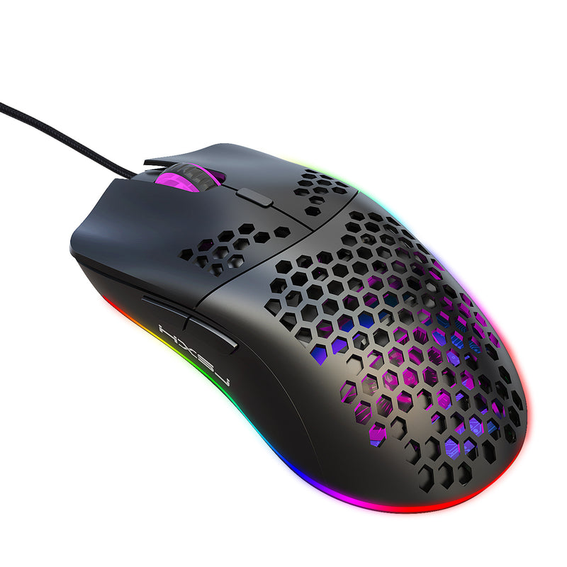 Load image into Gallery viewer, Silence Lightweight Wire Programmable Mouse Gaming Mouse Silence - 6400 DPI
