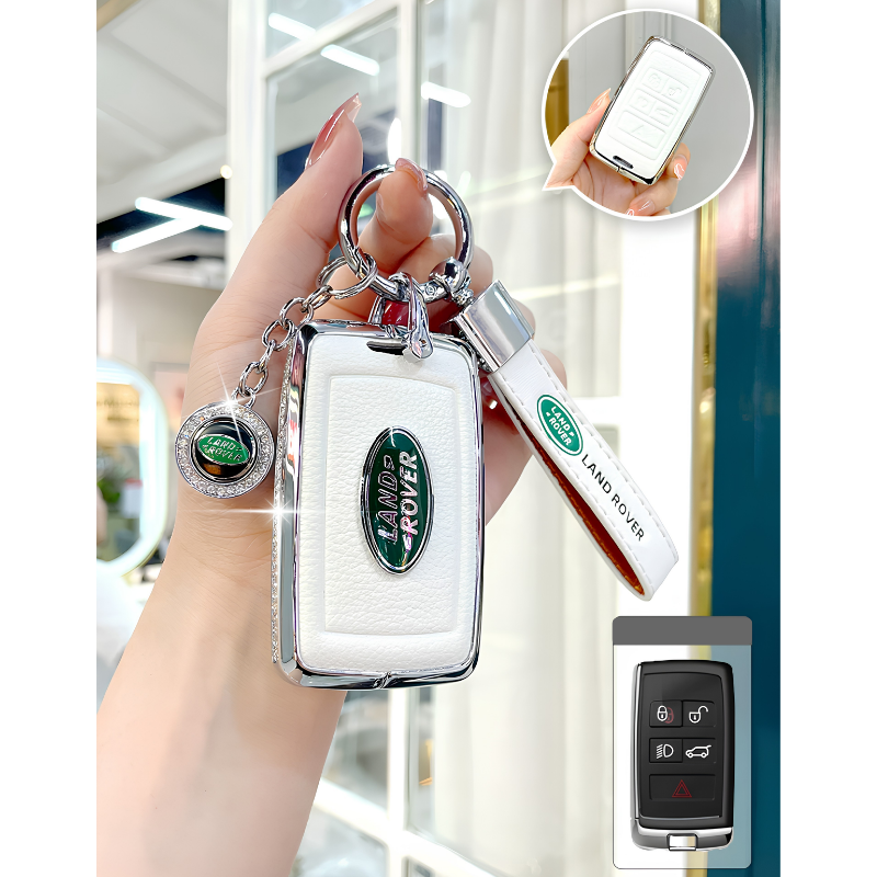 Load image into Gallery viewer, Land Rover Glitter Leather Car Key Fob Case Cover For Range Rover Evoque, Velar, Discovery 4/5, Sport, Defender - i-Station Mobile Phone &amp; Electronic Device Repair and Accessories
