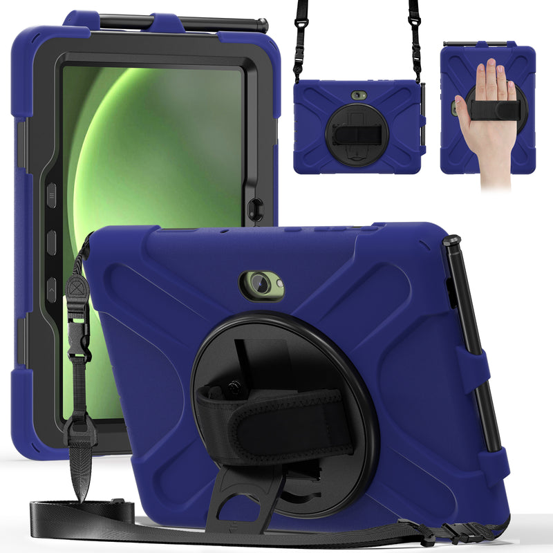Load image into Gallery viewer, Samsung Galaxy Tab Active Pro / Active 4 Pro / Active 5 Pro Series - Heavy Duty 360 Degree Rotate Stand Hand Strap Case With Shoulder Strap - i-Station Mobile Phone &amp; Electronic Device Repair and Accessories
