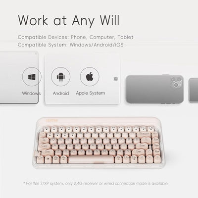LOFREE DOT Foundation Mechanical 75% Rechargeable Hot-swappable Keyboard Girl Gift - i-Station Mobile Phone & Electronic Device Repair and Accessories