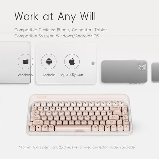 LOFREE DOT Foundation Mechanical 75% Rechargeable Hot-swappable Keyboard Girl Gift