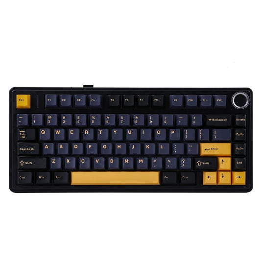 Aula F75 Gasket Mechanical Keyboard, 75% Wireless Hot Swappable Gaming Keyboard with Five-Layer Padding&Knob, Bluetooth/2.4GHz/USB-C, RGB