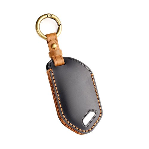 Kia Handcrafted Genuine Leather Car Key Protective Case For Carnival, Ev9, Picanto, Gt Line