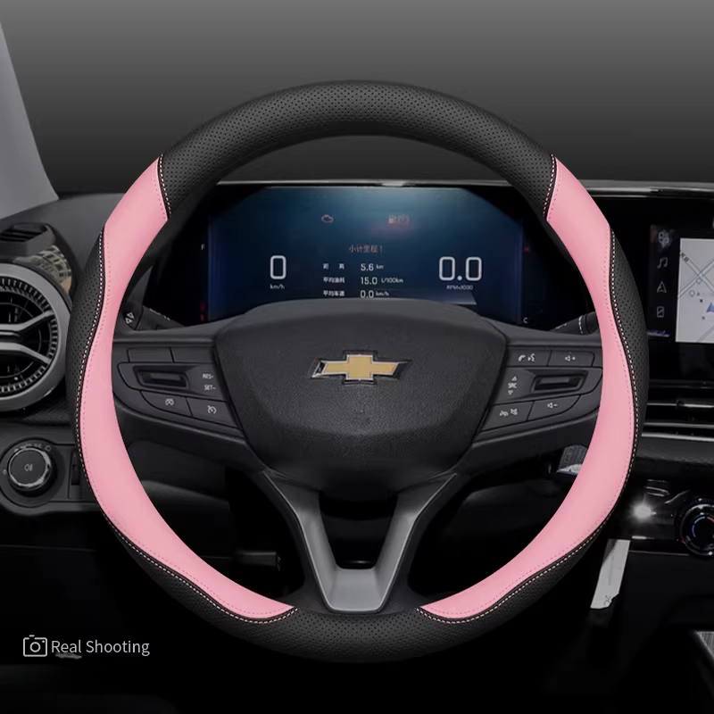 Load image into Gallery viewer, Chevrolet Premium Nappa Leather Breathable Ultra-Thin Non-Slip Steering Wheel Cover For Cruze, Sail , Cavalier, Equinox, Trax - i-Station Mobile Phone &amp; Electronic Device Repair and Accessories
