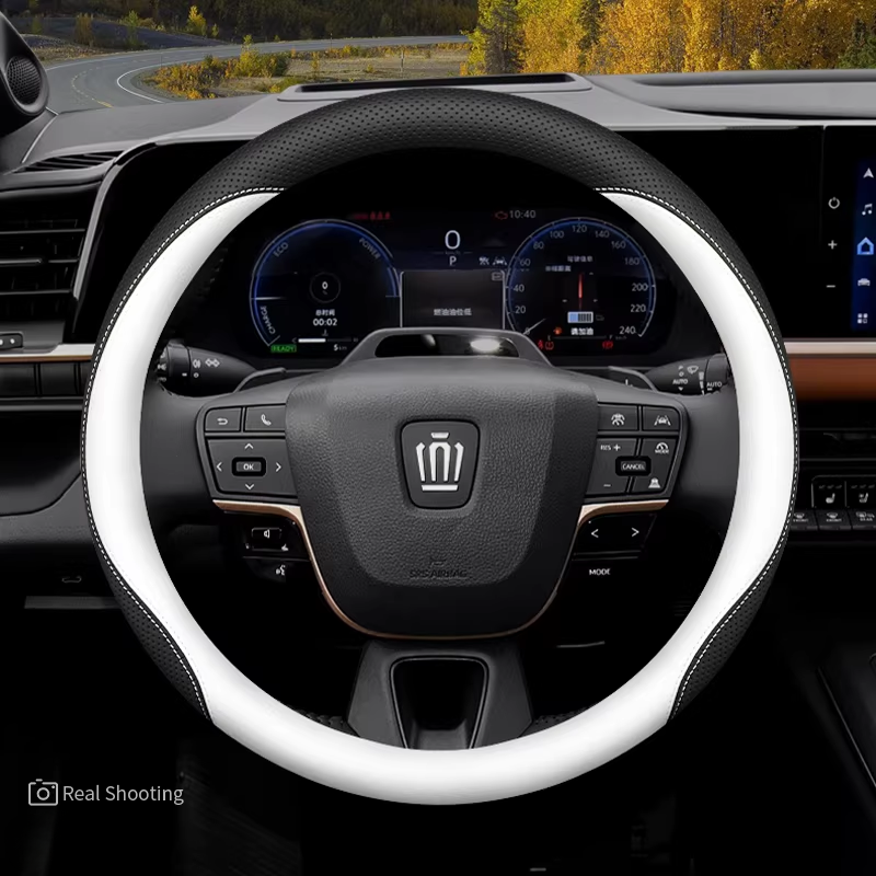 Load image into Gallery viewer, Toyota Premium Nappa Leather Breathable Ultra-Thin Non-Slip Steering Wheel Cover For Toyota Crown 12th/13th/14th Gen - i-Station Mobile Phone &amp; Electronic Device Repair and Accessories
