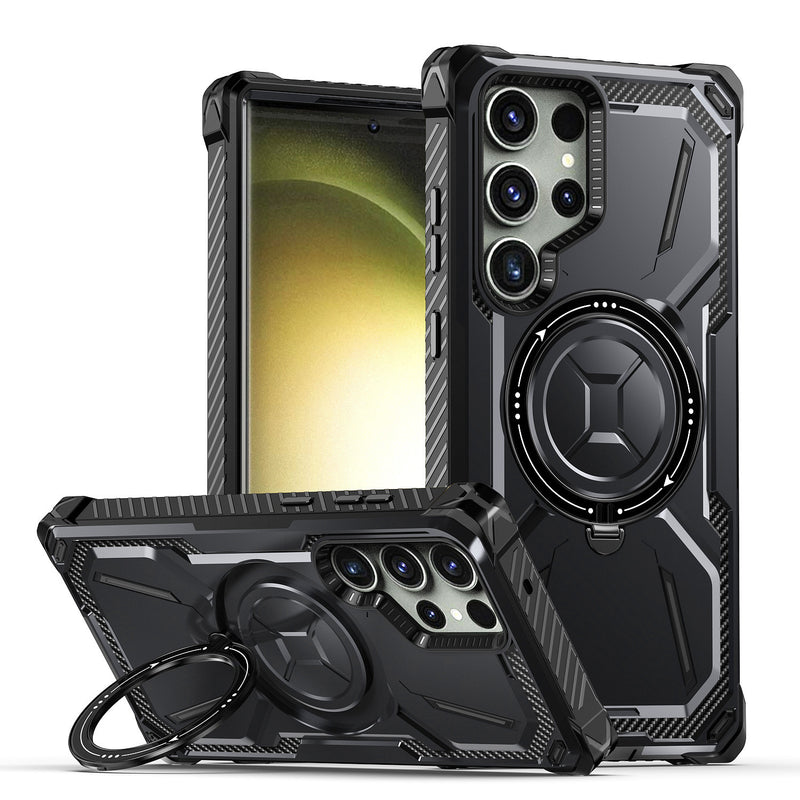 Load image into Gallery viewer, [Built-in Magnetic Stand] Samsung Galaxy S24/Plus/Ultra Shockproof Heavy Duty Case
