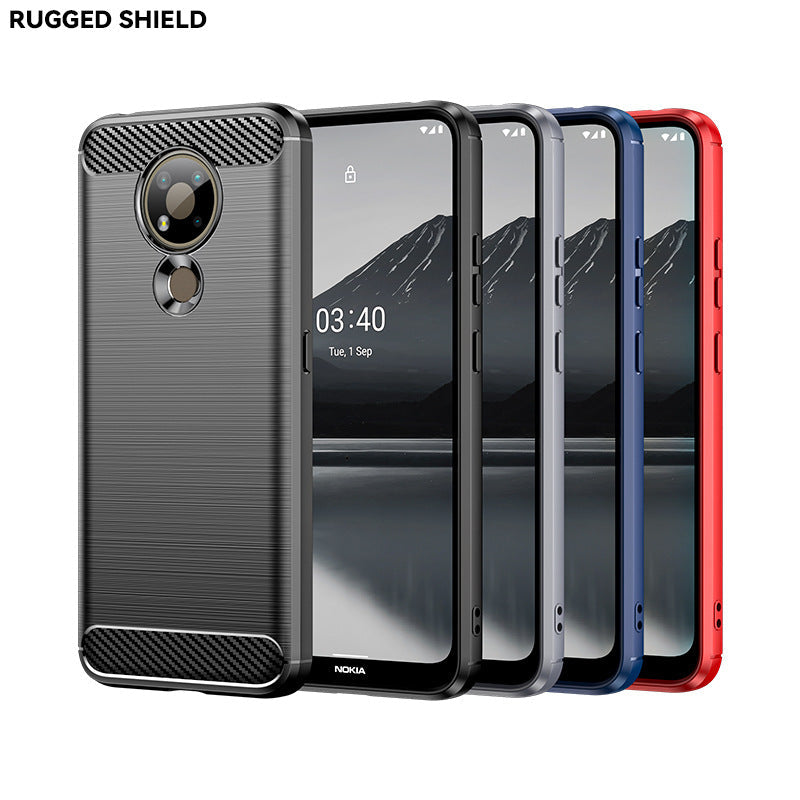 Load image into Gallery viewer, Nokia 3.4 - Shield Shockproof Rugged Heavy Duty Case With 2PC 9H Tempered Glass Screen Protector
