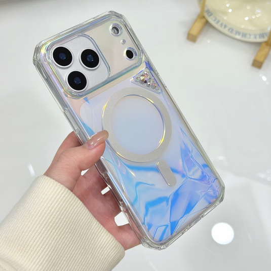 [Magsafe Compatible] Apple iPhone 17 Pro/ Pro Max - Kingxbar Iridescent Sparkle Airbag Shockproof Case