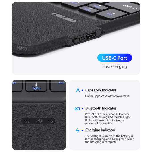 [Detachable][Built-in Pencil Slot] Apple iPad Pro 11-inch M4/M5 (2024/2025) Wireless Bluetooth Touchpad Keyboard Case with Backlit - i-Station Mobile Phone & Electronic Device Repair and Accessories