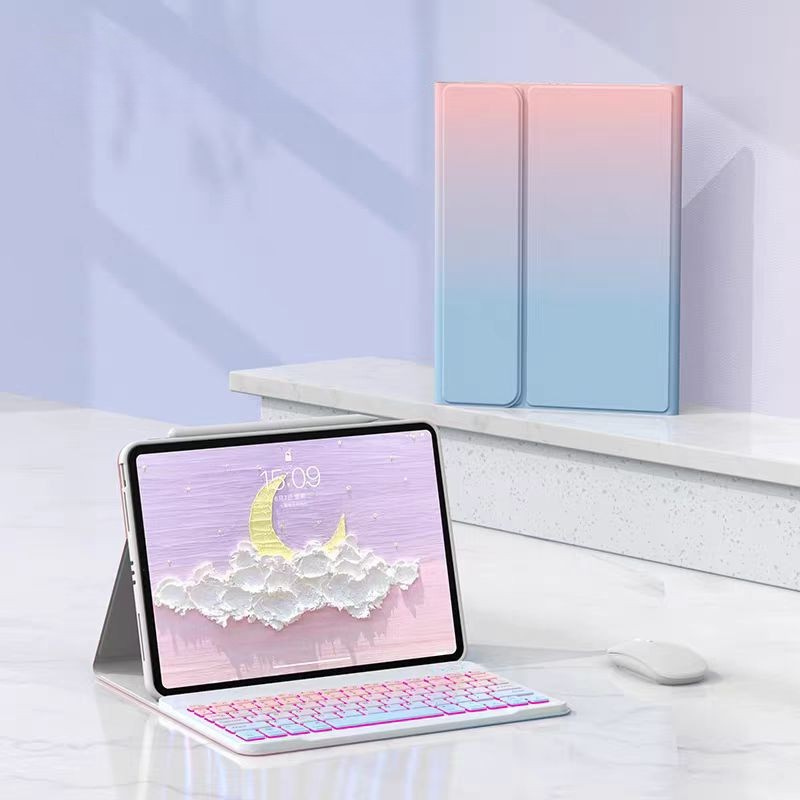 Load image into Gallery viewer, [Detachable][With Backlight] Lenovo Idea Tab Pro 12.7&quot; 2025 (TB373FU/TB375FC) Gradient Wireless Bluetooth Keyboard Case with Trackpad
