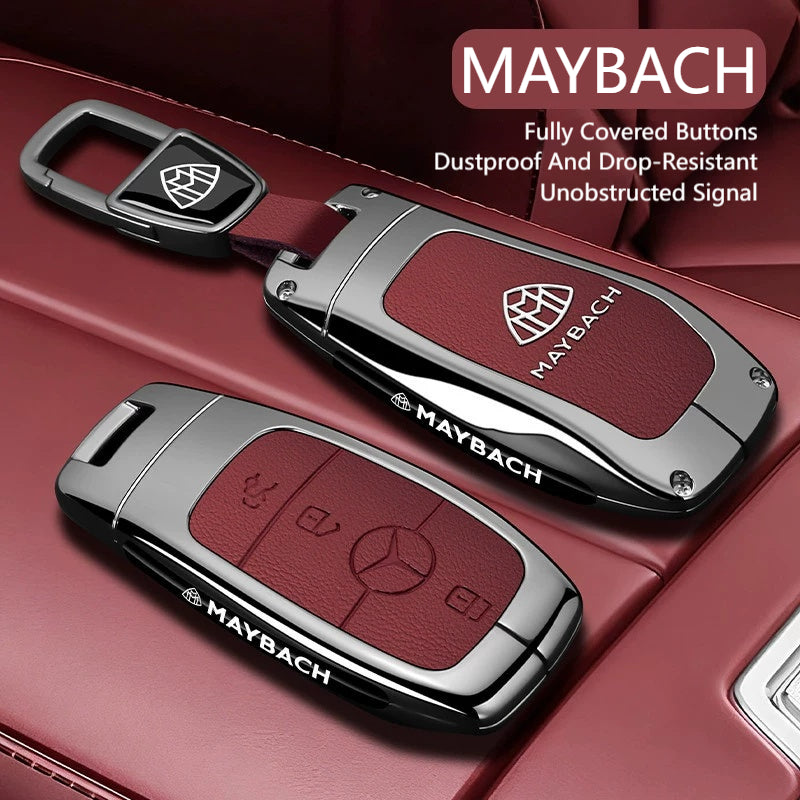 Load image into Gallery viewer, Maybach Premium Leather Protection Car Key Fob Case Cover For GLS480, S480, S580, S680, GLS600 - i-Station Mobile Phone &amp; Electronic Device Repair and Accessories
