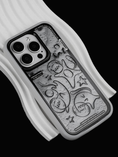 Apple iPhone 13/Pro/ Pro Max Manga cat design style Shockproof Fashion Series Case - i-Station Mobile Phone & Electronic Device Repair and Accessories