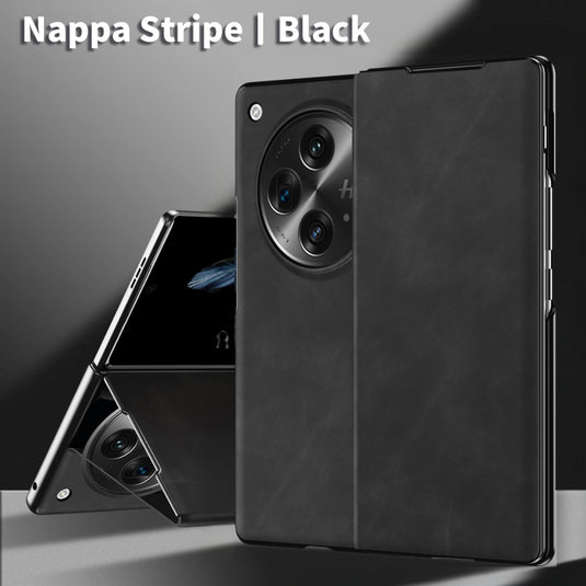 OPPO Find N3 (CPH2499, PHN110) - Minimalist Business Napa Texture Leather Phone Case