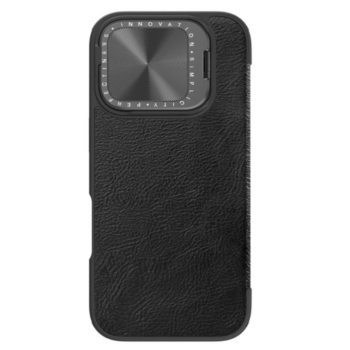 [With Card Slot][Built-in Lens Bracket] Apple iPhone 16/Pro/Pro Max Nillkin Business Flip Full-cover Shockproof Genuine Leather Series Case