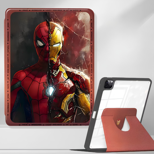 [Built-in Pen Slot] Apple iPad Mini 6/7 8.3'' 6/7th Gen (2021/2024) Iron Man Smart 360° Degree Rotate Stand Shockproof Flip Cover Case - i-Station Mobile Phone & Electronic Device Repair and Accessories