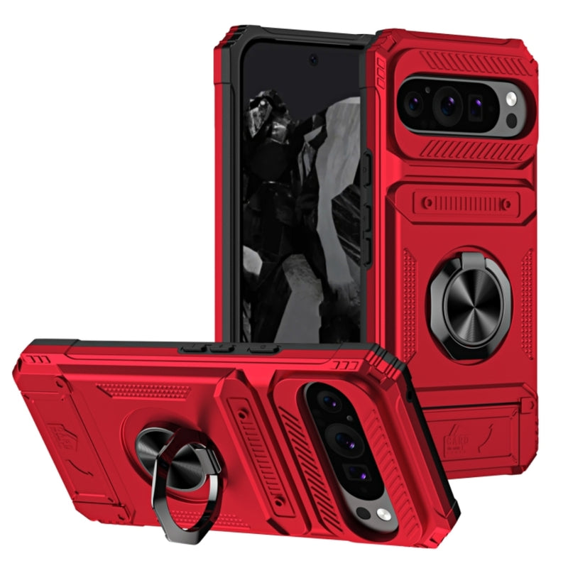 Load image into Gallery viewer, [With Card Slot] Google Pixel 9/Pro/Pro XL - TPU + PC 2 in 1 Drop Proof Magnetic Armor Case
