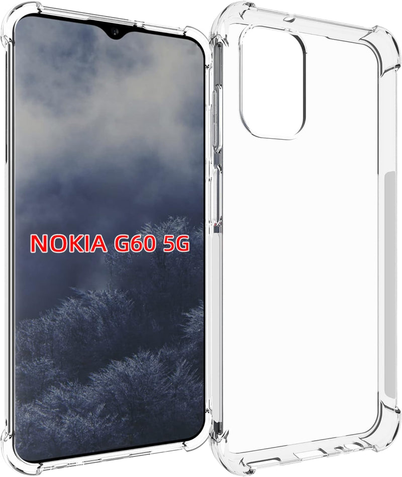 Load image into Gallery viewer, Nokia G60 - AirPillow Cushion Transparent Soft Clear TPU Four Corners Protective Case With 2PC 9H Tempered Glass Screen Protector
