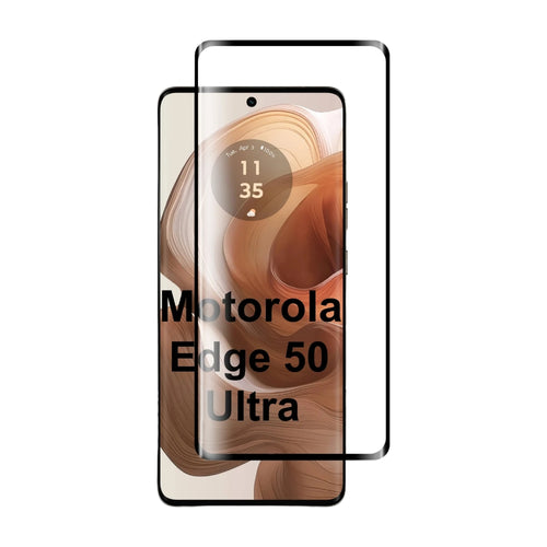 [Full Glue][HD] Motorola Moto Edge 50 Ultra - Full Covered Curved 9H Tempered Glass Screen Protective Protector