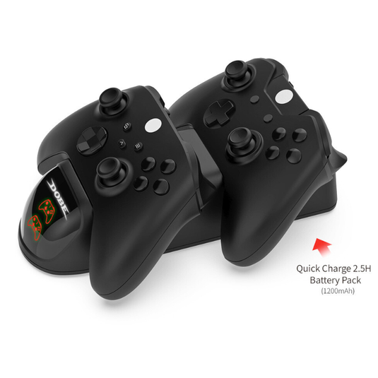 Xbox One S & Series S/X Wireless Controller Battery Backup Pack & Fast Charger Charging Dock Station