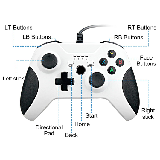 Xbox One Wired Gamepad Compatible With PC Controller