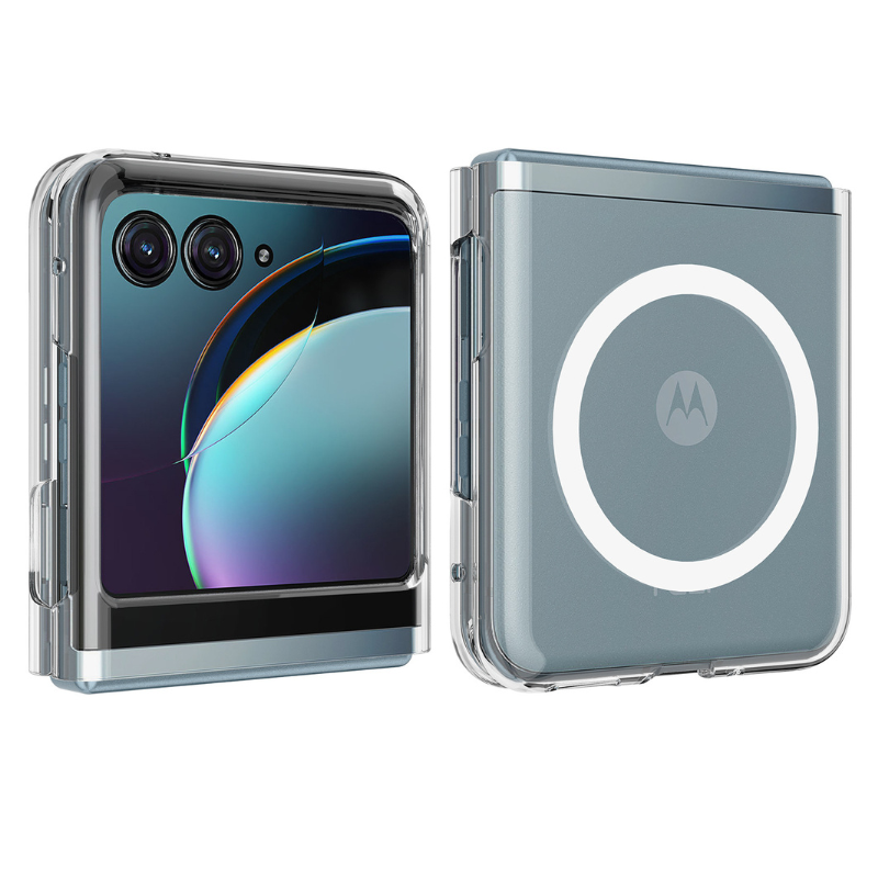 Load image into Gallery viewer, [Magnetic Compatible] Motorola Moto Razr 60/Ultra Acrylic Transparent All-wrap Shockproof Case
