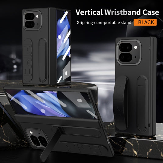 [Built-in Stand] [With Wrist Strap] Google Pixel 9 Pro Fold (GGH2X, GC15S)  - Skin feel Holder Shockproof Phone Case