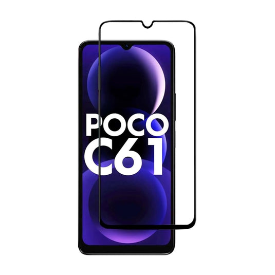 [9D Full Covered] XIAOMI Poco C61 - Tempered Glass Screen Protector