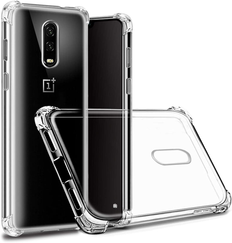 Load image into Gallery viewer, OnePlus 1+7/7 Pro/7T Pro - AirPillow Cushion Transparent Soft Clear TPU Four Corners Protective Case With 2PC 9H Tempered Glass Screen Protector
