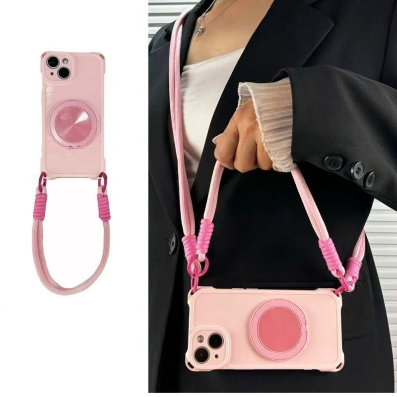 Load image into Gallery viewer, [With Lanyard] Samsung Galaxy A56 - 360° Rotatable Magnetic TPU Phone Case
