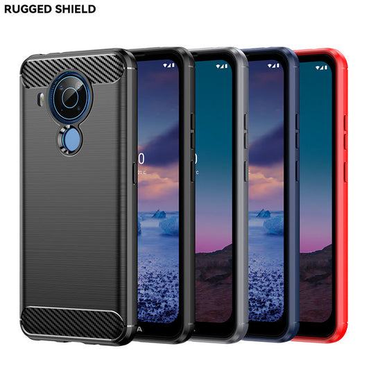 Nokia 5/5.1/5.1 Plus (X5)/Nokia 5.3/Nokia 5.4 - Shield Shockproof Rugged Heavy Duty Case With 2PC 9H Tempered Glass Screen Protector