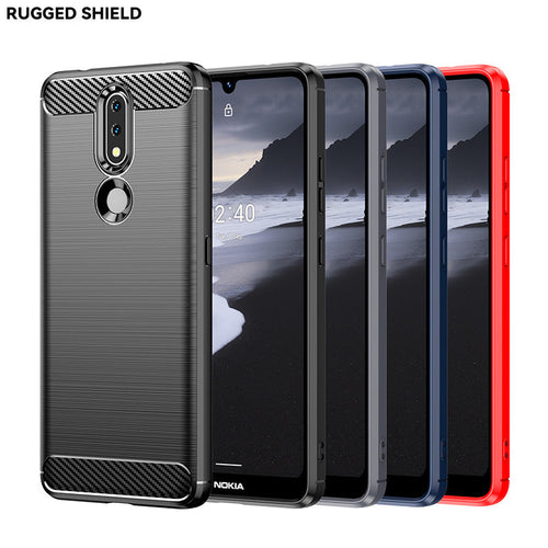 Nokia 3/3.1/3.1 A/3.1 C/3.1 Plus/3.2/3.3 - Shield Shockproof Rugged Heavy Duty Case With 2PC 9H Tempered Glass Screen Protector