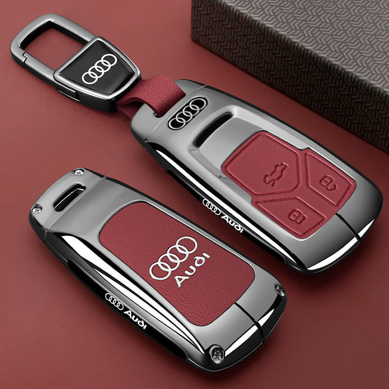 Load image into Gallery viewer, Audi Premium Leather Protection Car Key Fob Case Cover For A3, A4, A5, A6, Q2, Q3, Q5, Q7, Q8, e-tron - i-Station Mobile Phone &amp; Electronic Device Repair and Accessories

