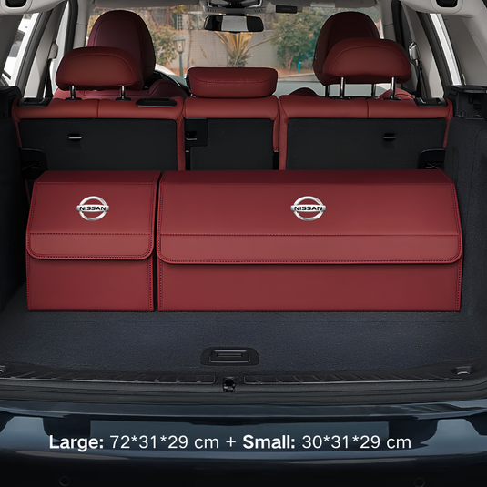 Nissan Microfiber Leather Car Trunk Storage Box for Sylphy, Qashqai, Terra, X-Trail, Patrol, Navara