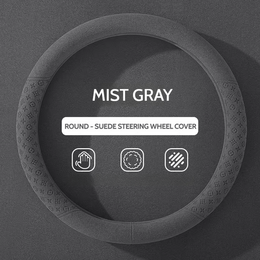 Mercedes-Benz Suede Leather Printed Pattern Process Steering Wheel Cover For C Class, E Class, S Class, GLA, GLB, GLK, GLC, GLE - i-Station Mobile Phone & Electronic Device Repair and Accessories