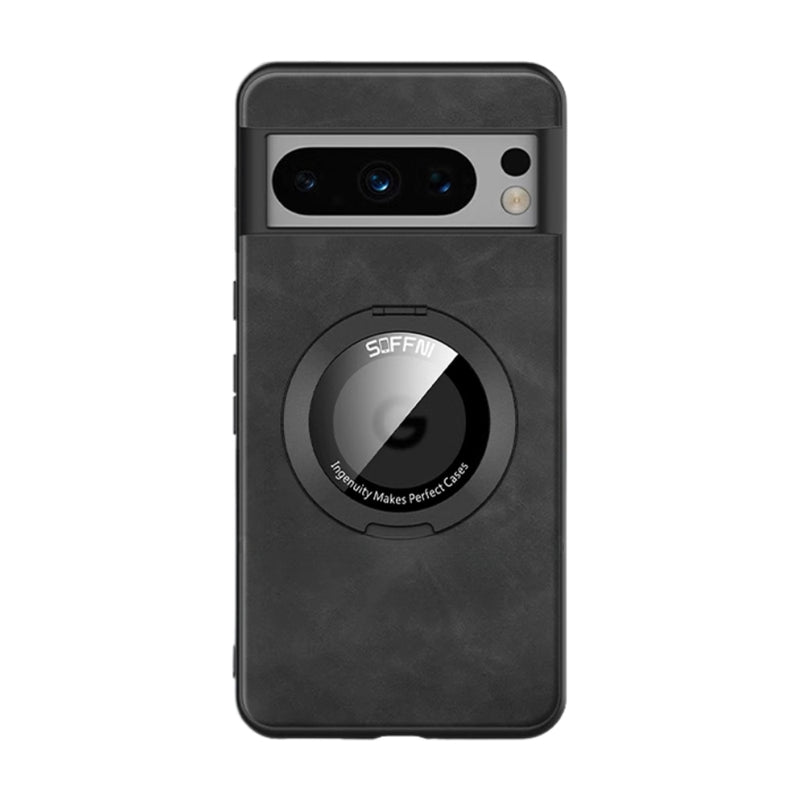 Load image into Gallery viewer, [360° Rotating Bracket] Google Pixel 7/Pro/A - Silicone + Sheepskin 2 in 1 Magnetic Phone Case
