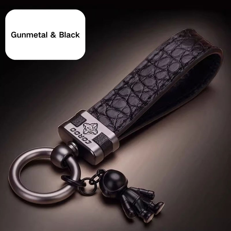 Load image into Gallery viewer, Premium Genuine Leather Keychain Pendant, Refined &amp; Timeless Gift

