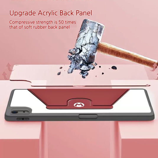 [Built-in Pen Slot] Apple iPad Air 4/5 10.9'' 4/5th Gen (2020/2022) Mario Smart 360° Degree Rotate Stand Shockproof Flip Cover Case