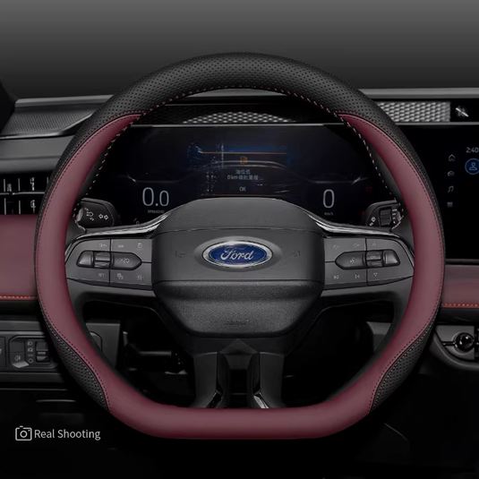 Ford Premium Nappa Leather Breathable Ultra-Thin Non-Slip Steering Wheel Cover For Mondeo, Explorer,  Edge, Escape - i-Station Mobile Phone & Electronic Device Repair and Accessories