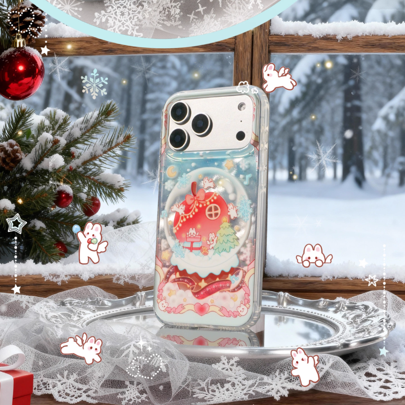 Load image into Gallery viewer, Apple iPhone 17/Pro/Pro Max - Christmas Cartoon Double-Layer Phone Case
