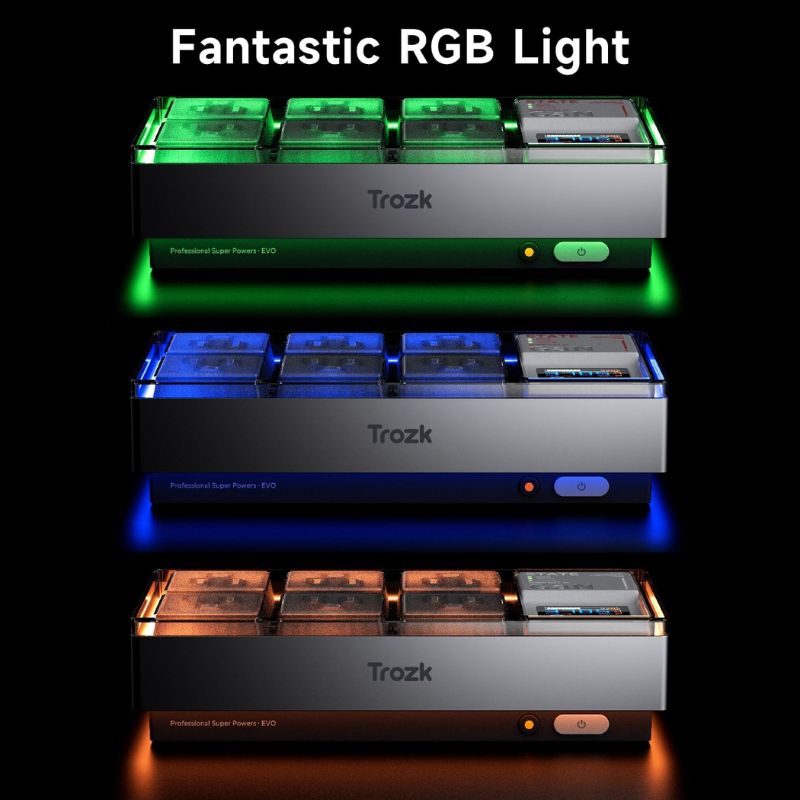 Load image into Gallery viewer, Trozk 65W RGB Charging Station Power Strip Gaming Room
