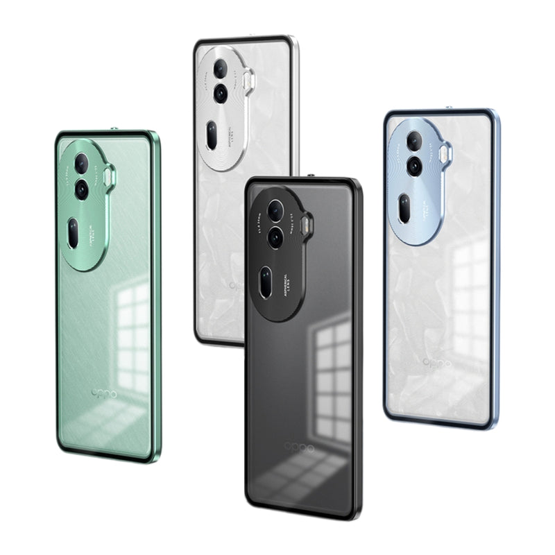 Load image into Gallery viewer, OPPO Reno11/Pro/F - Metal Frame Shockproof Frosted Phone Case
