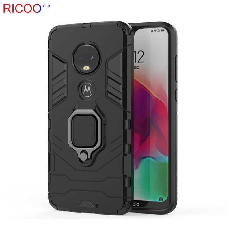 Load image into Gallery viewer, [Magnetic Kickstand] Motorola Moto G7/G7 Plus - Shield Shockproof Rugged Heavy Duty Case With 2PC Tempered Glass Screen Protector
