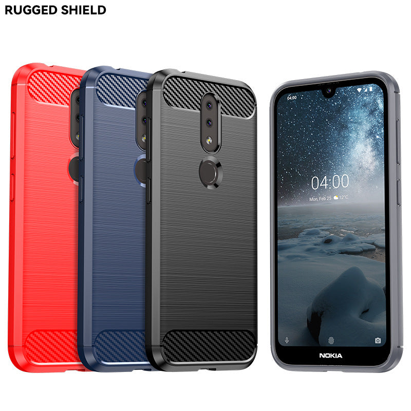 Load image into Gallery viewer, Nokia 4.2 - Shield Shockproof Rugged Heavy Duty Case With 2PC 9H Tempered Glass Screen Protector
