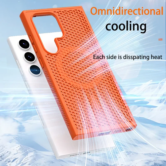 [Magsafe Compatible] Samsung Galaxy S24/Ultra/Plus Ultra-thin Honeycomb Heat Dissipation Full-cover Essentials Series Case