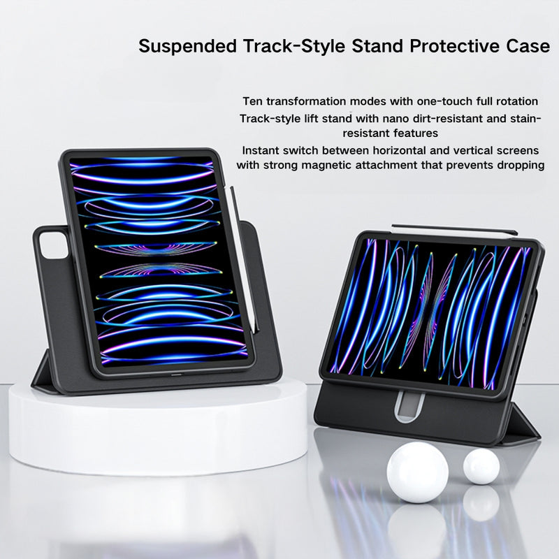 Load image into Gallery viewer, [Floating Track] [With Pen Slot] Apple iPad Pro 11&quot; 2018/2020/2021/2022 - Detachable Magnetic Shockproof Protective Case
