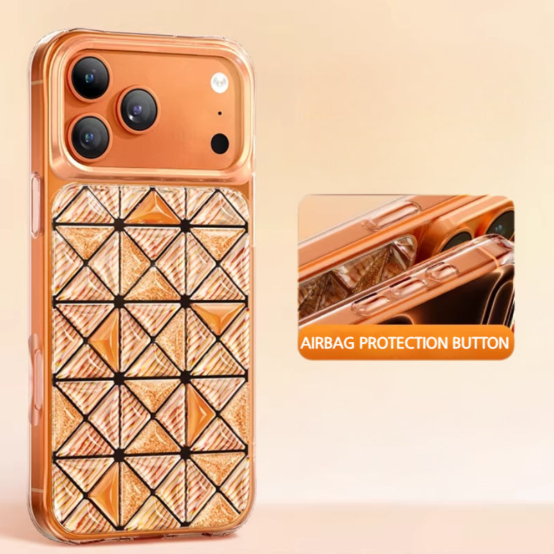 Load image into Gallery viewer, [Magsafe Compatible] Apple iPhone 17/Pro/ Pro Max - Kingxbar Geometric 3D Shockproof Phone Case
